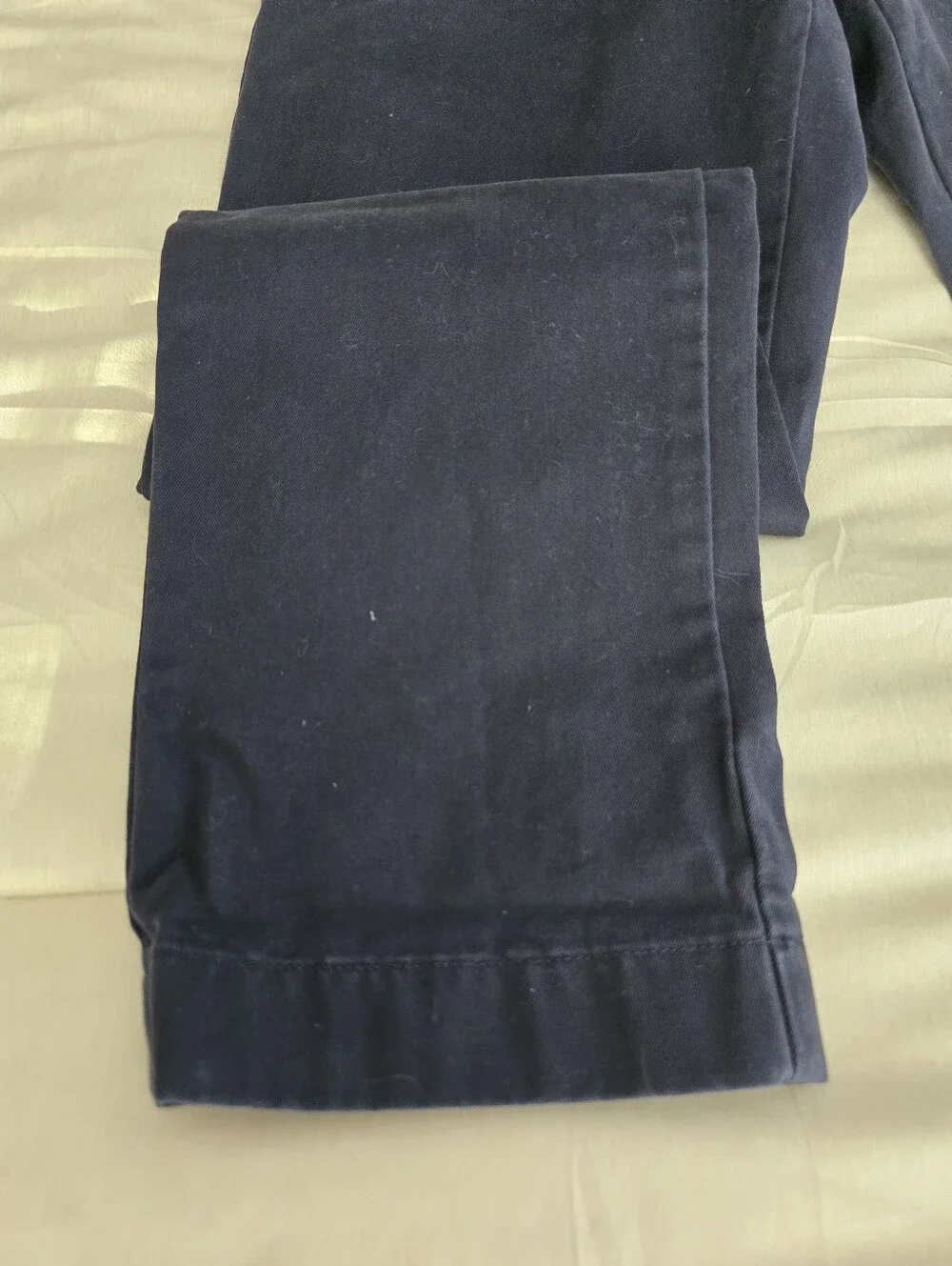 NWOT J CREW Broken-In Straight Chino Pants - Men's Cotton Casual Navy Blue 33x32